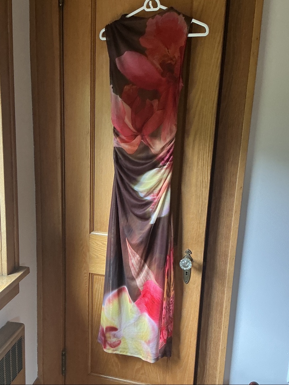 Madden Girl mesh floral dress - M - NWOT - brown/pink